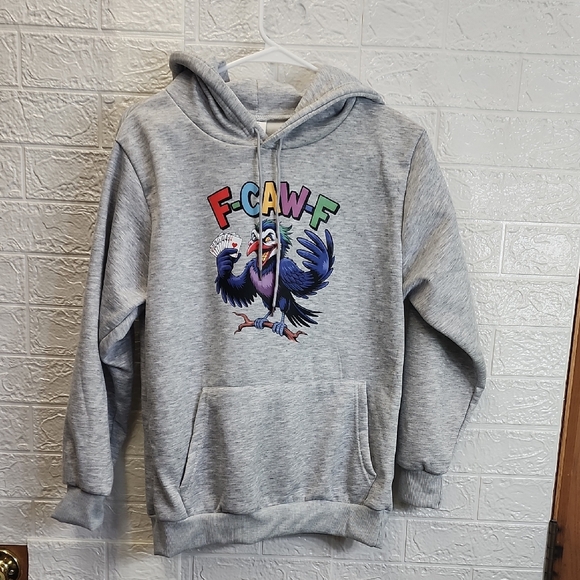 Tops - Gray Graphic Hoodie